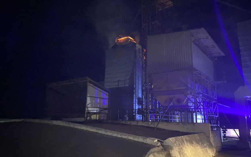 Пожар зерносушилки