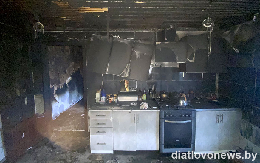 В Денисово горел жилой дом