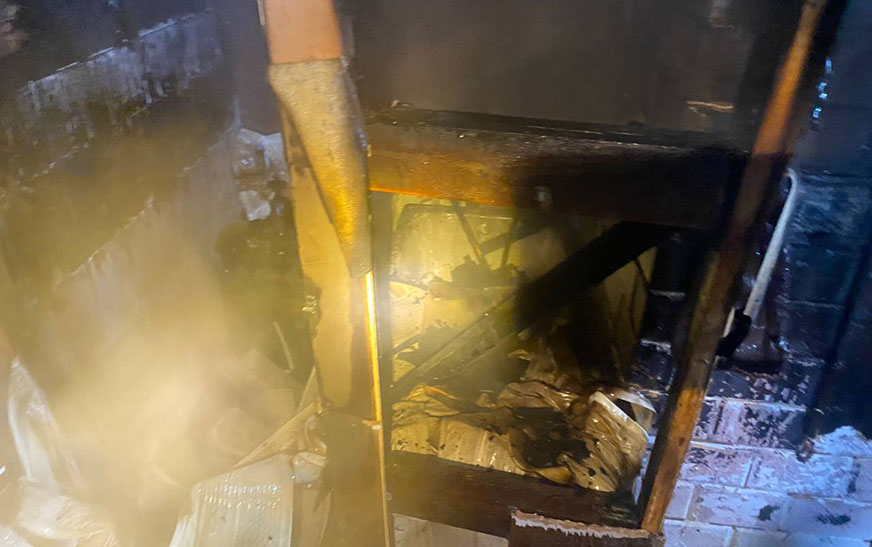 Пожар хозяйственной постройки в деревне Засетье