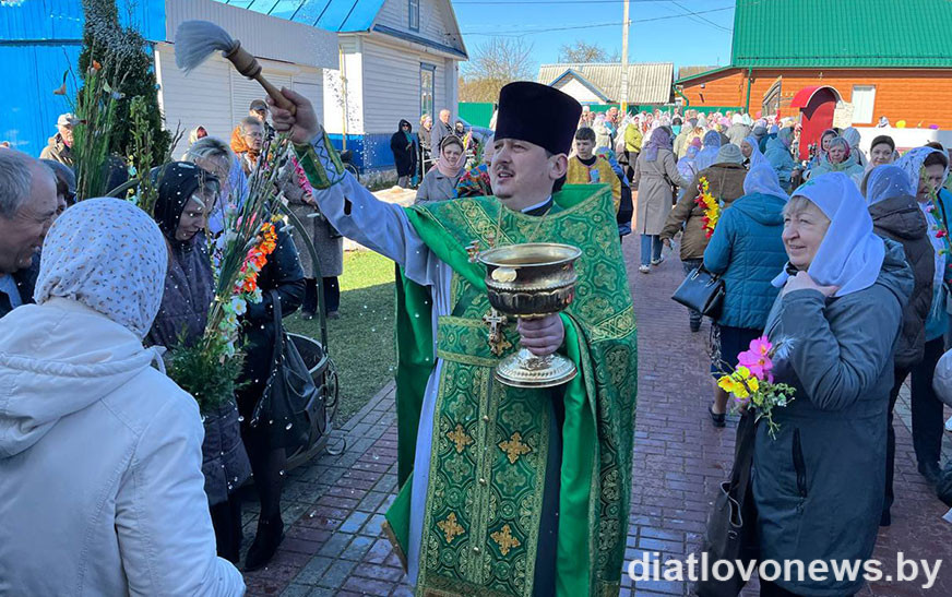 Праваслаўныя вернікі святкуюць Вербную нядзелю